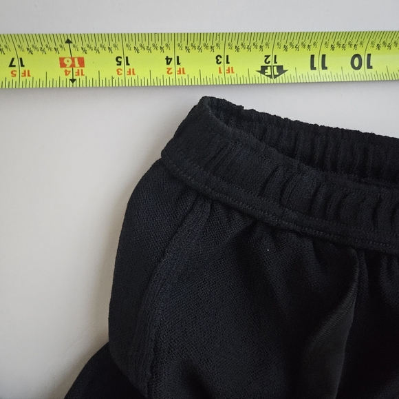 St.John Sport Knit Black Drawstring Santana Drawstring Wide Leg Pants - Picture 13 of 14